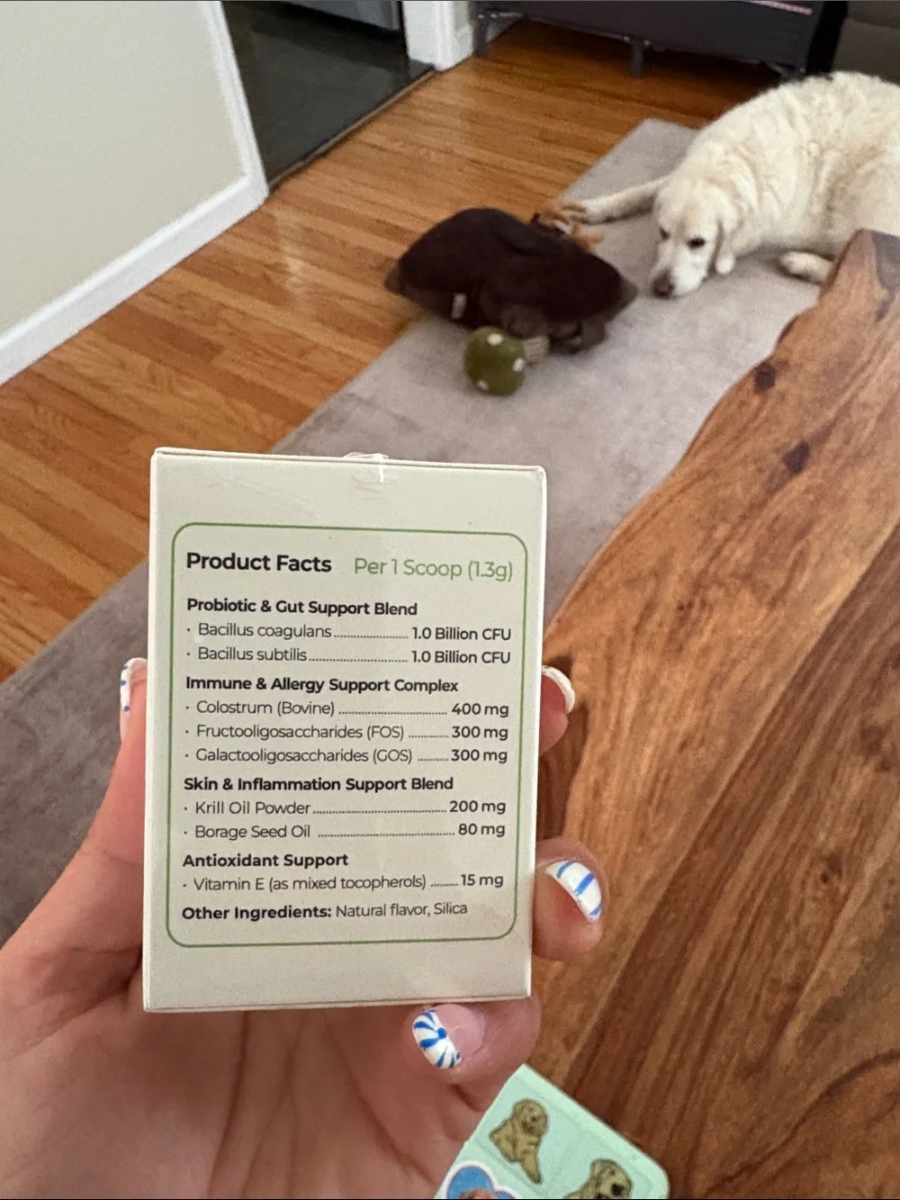 Allergy Relief Powder for Dogs - White and Green